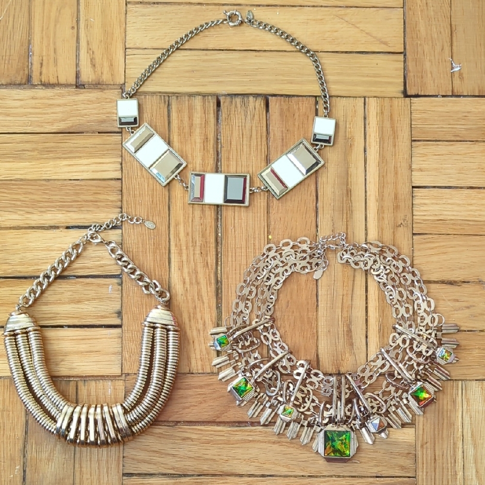Elegant Gold and Silver Necklace Bundle